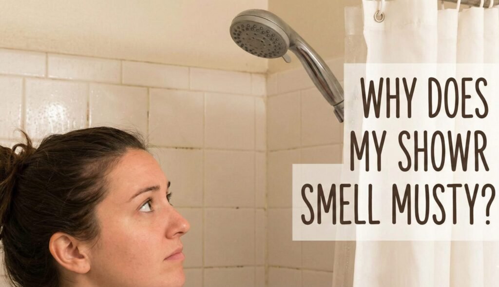 why does my shower smell musty