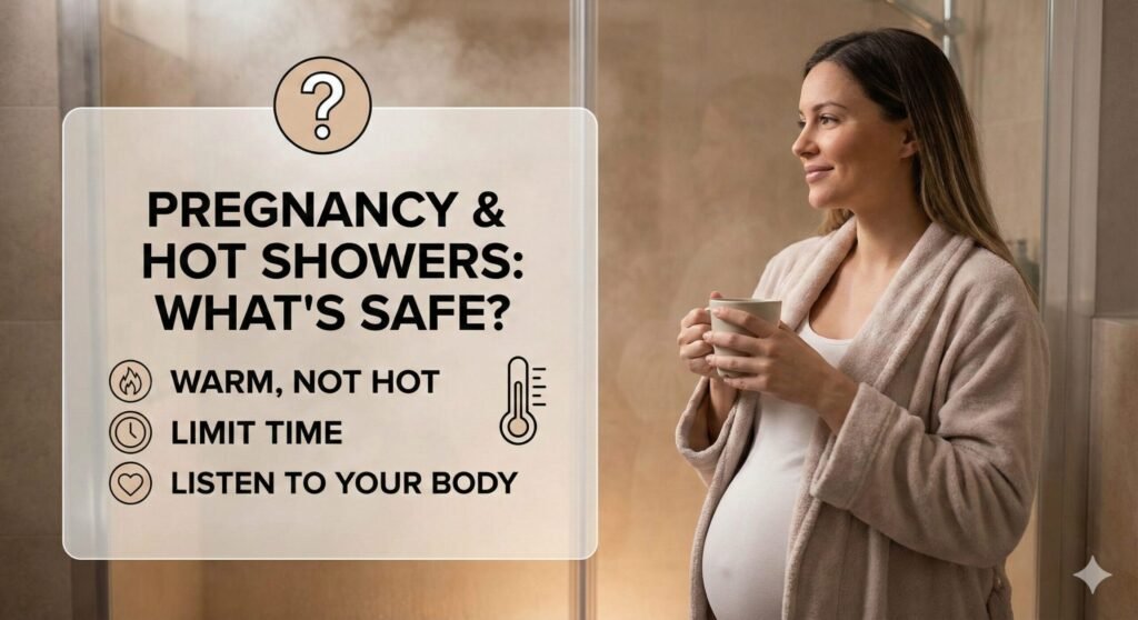 can pregnant women take hot showers