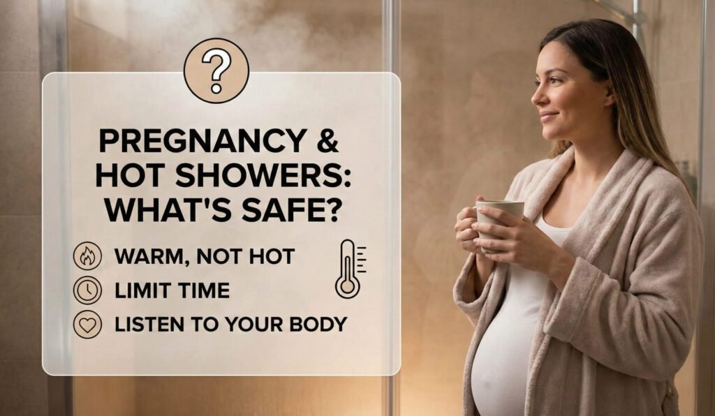 can pregnant women take hot showers