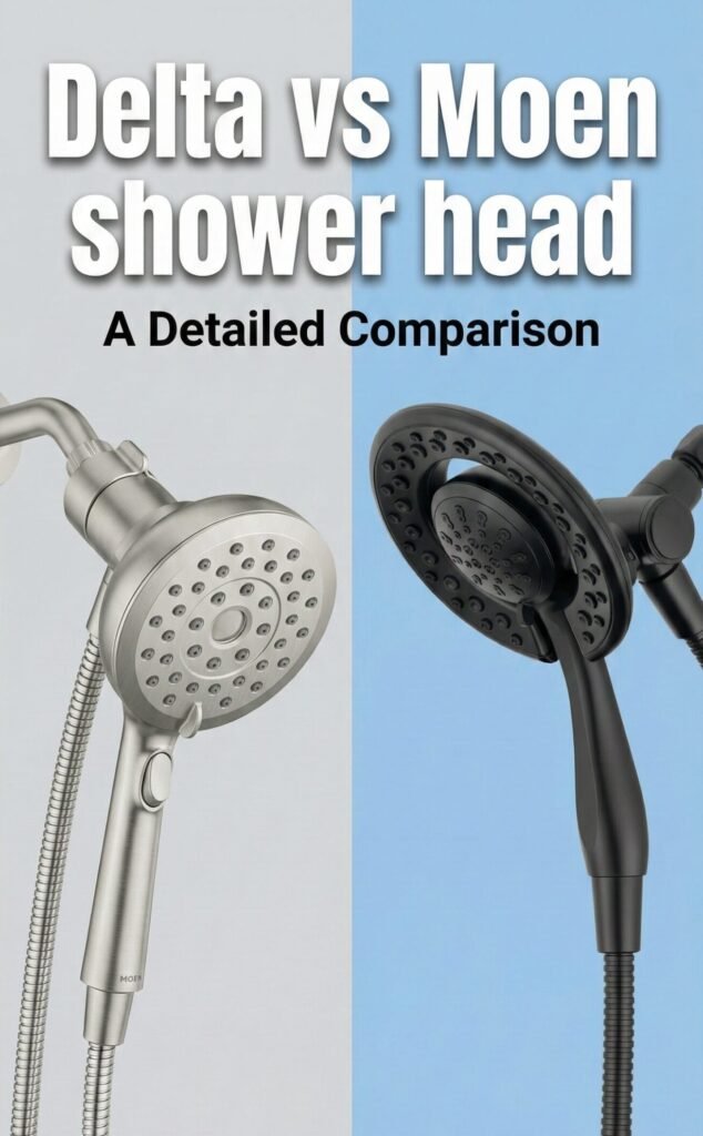 Delta vs Moen shower head