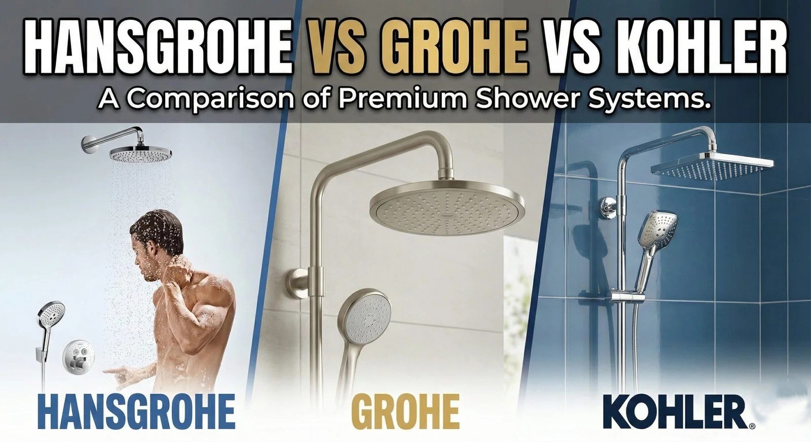 Hansgrohe vs Grohe vs Kohler Bathroom Faucets and Showers